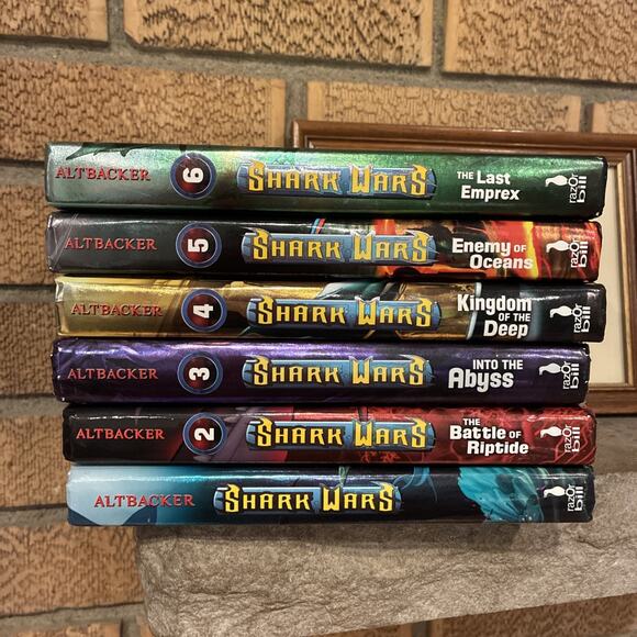Other - Lot of 6 (Vols. 1-6) of Shark Wars Book Series by EJ Altbacker Hardcover